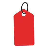 Red Price Tag Graphic Design vector