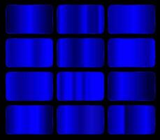 Abstract blue chrome set template for presentation background vector
