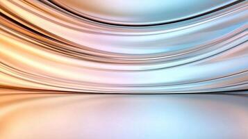 Smooth abstract waves in soft colors create serene atmosphere photo