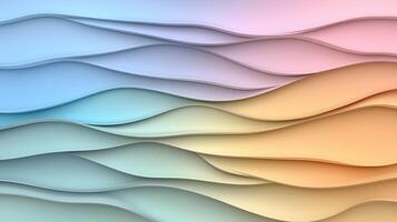 Soft gradients blend in waves of pastel colors, creating serene atmosphere photo