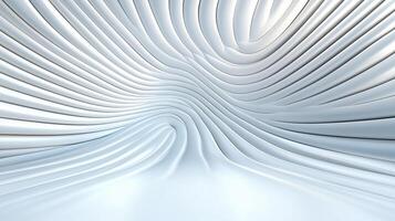 Smooth flowing lines create dynamic abstract background in white tones photo