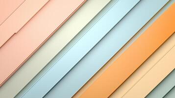 Layered geometric shapes in soft pastel colors create modern abstract design photo