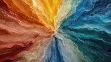 Vibrant abstract cosmic patterns swirling in warm and cool colors photo