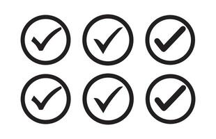 checkmark , checkmark icon set, approved symbol, vector