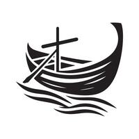 Skiff Silhouette Vectors for Ocean and Nautical Themes