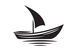 Skiff Silhouette Vectors Graphics for All Design Needs