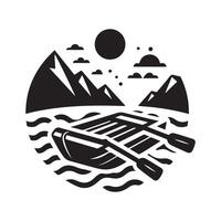 Unique Raft Silhouette Vectors for Your Creative Projects