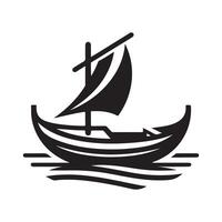 Downloadable Skiff Silhouette Vectors Graphics for Instant Use