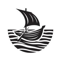 Skiff Silhouette Vectors Graphics for Luxurious Design Concepts
