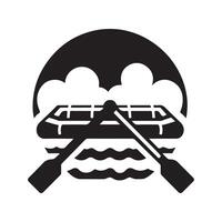 Downloadable Raft Silhouette Vectors for Print Projects