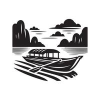 High-Resolution Raft Silhouette Vectors for Digital Use