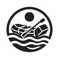 Raft Silhouette Vectors Art for Logos and Web Elements