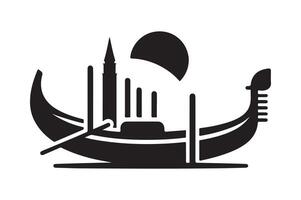 Gondola Silhouette Vectors for Web Design and Digital Media
