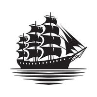 Affordable Clipper Ship Silhouette Vectors for All Projects