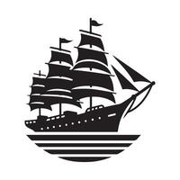 Clipper Ship Silhouette Vectors Illustrations for Business and Branding