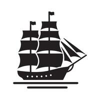 Clipper Ship Silhouette Vectors for Web and Graphic Design Projects