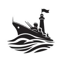 Download Destroyer Silhouette Vectors Set for Instant Use