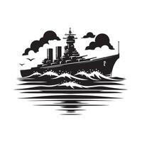 Destroyer Silhouette Vectors Artwork for Digital and Print Use