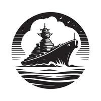 Destroyer Silhouette Vectors Set for Print and Online Media