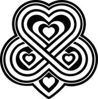 Interconnected icon designed in solid style vector
