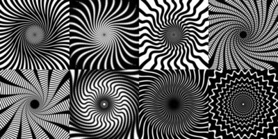 Psychedelic hypnosis hypnotic spiral pattern vector