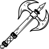 A sketchy icon of harpoon weapon vector
