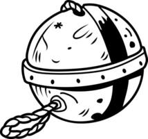 Old buoy icon in hand drawn style vector