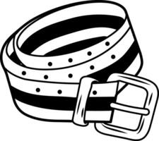 A hand drawn icon of sailor belt vector
