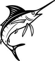 Swordfish icon in hand drawn style vector