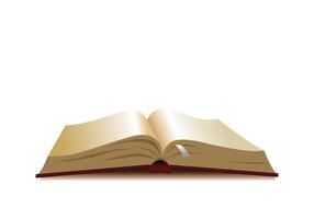 Open Book with Soft Golden Glow vector