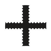 Symbolic Christian Cross Design on Dark Background vector