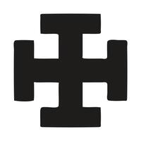 Christian Cross Design for Religious Imagery vector