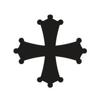 Christian Cross Design for Religious Artwork vector
