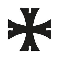 representation of a stylized cross, likely for religious or symbolic use. vector