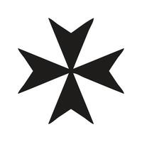 A bold, graphic depiction of a Christian cross. vector