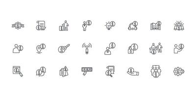 Information icon set..Editable stroke.linear style sign for use web design,logo.Symbol illustration. vector