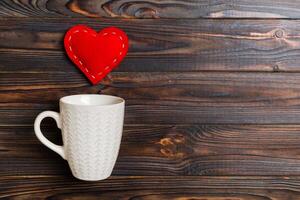 Top view composition of hearts splashing out from photo