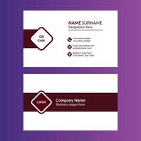 Modern Business Card Design. Luxurious Template Display for Promotional Campaign. vector