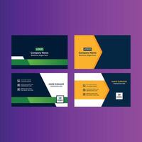 Modern Business Card Design in Bundle. Classic Template Display for Promotional Campaign. vector