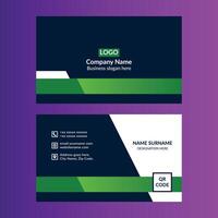 Modern Business Card Design. Classic Template Display for Promotional Campaign. vector