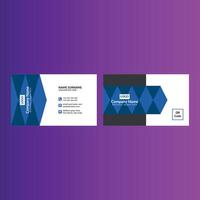 Modern Business Card Design. Artistic Layout Display for Promotional Campaign. vector