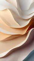 Abstract vertical background of smooth paper layers in gradient shades, with open areas for text overlays. photo
