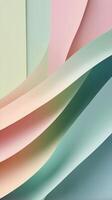 A vertical image featuring layered sheets of paper with soft gradient transitions, perfect for text or design placements. photo