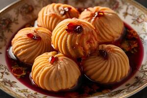Golden Persian Bamieh Pastry photo