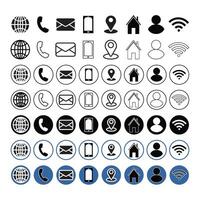 This set includes socials and contacts icons, featuring modern and minimalist designs. Perfect for websites, apps, and presentations, these scalable and printable icons are fully customizable.. vector