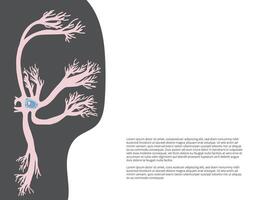 Neuron cells. simple design vector