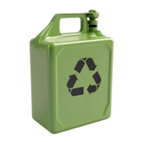 Green Recycling Container Shows Environmental Responsibility png