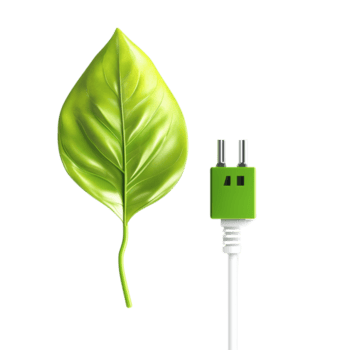 Grün Blatt und Grün Stecker symbolisieren natürlich Energie png