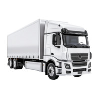 White Semi Truck Cargo Delivery Vehicle Transportation Logistics png