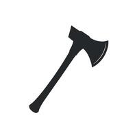 axe icon outline silhouette on white background vector